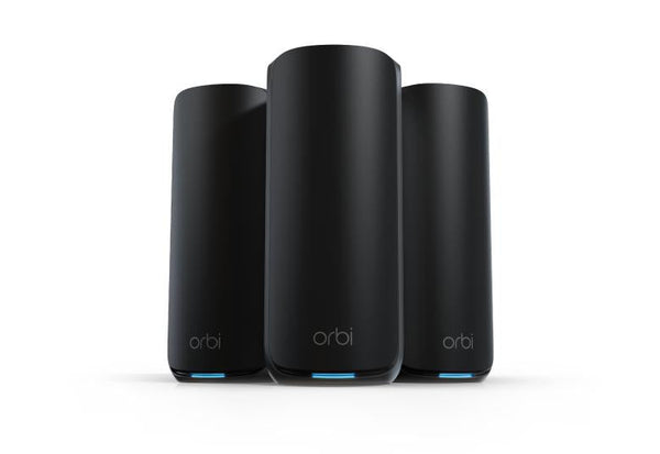 NETGEAR Orbi RBE873B – Wi-Fi 7-mesh, 3-pak, sort
