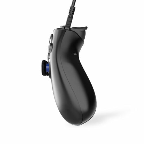 Freaks and Geeks – sort PS4-controller med 3 m kabel – set fra siden