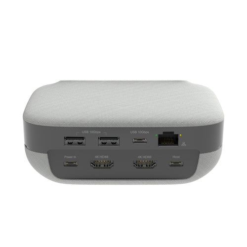 j5create JCDS337-N – USB-C-dock med speakerphone – Porte set forfra