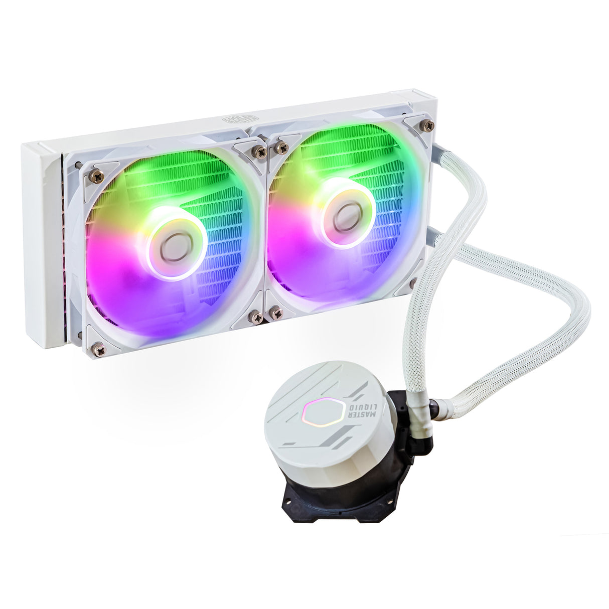 Cooler Master MasterLiquid Lite 240L Core ARGB Processors flydende kølesystem 1-pack Hvid 120 mm