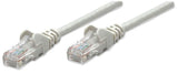 INTELLINET Patchkabel RJ45 U/UTP Cat6 2.00m Hebelschutz grau Intellinet