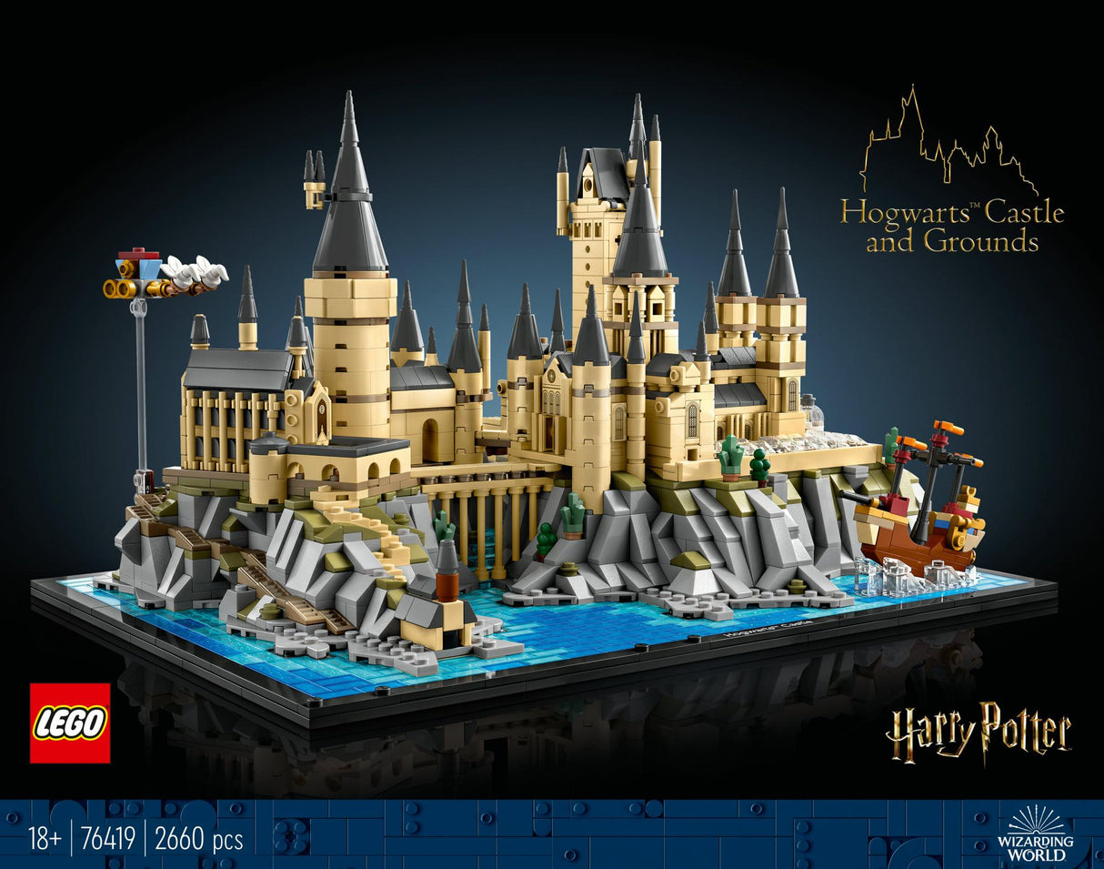 LEGO 76419 Harry Potter Hogwarts Castle with Castle Grounds, Construction Toy LEGO