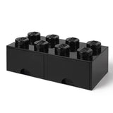 Room Copenhagen LEGO Brick Drawer 8 black - RC40061733 Room Copenhagen