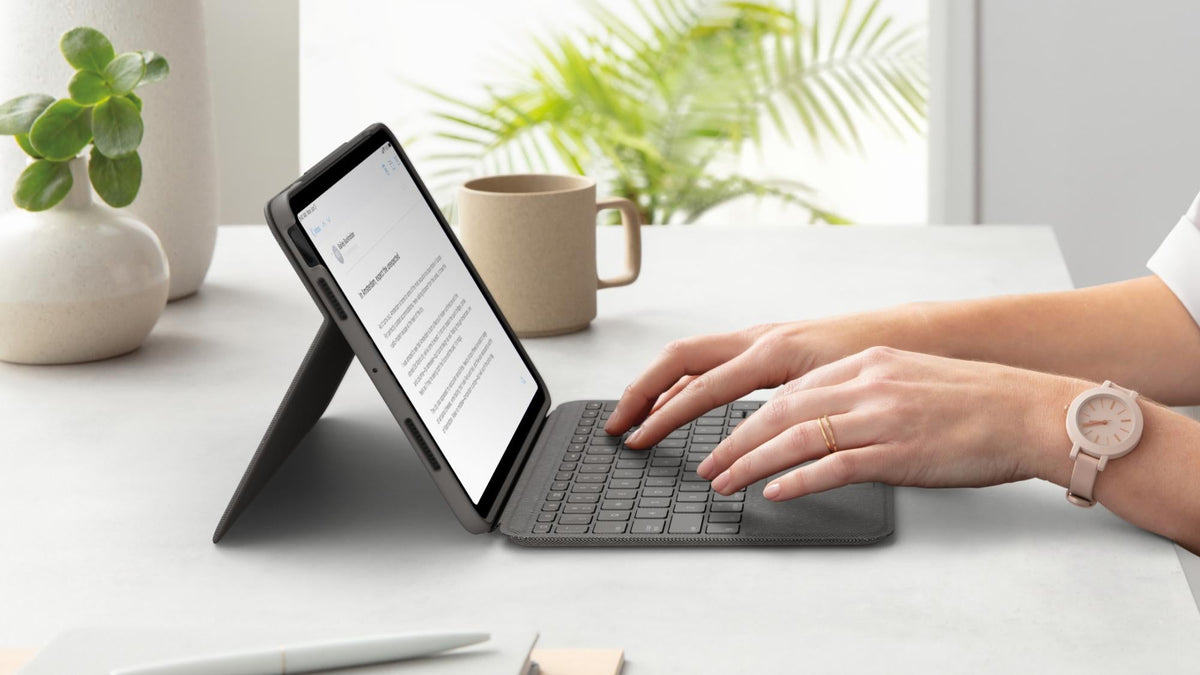 Logitech - Folio Touch for iPad Air (4th generation) - OXFORD GREY - Nordic Logitech