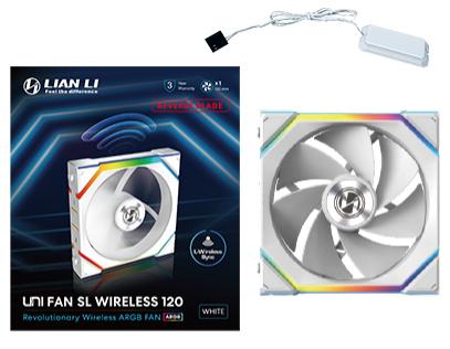 Lian Li UNI FAN SL Wireless Reverse, Hvid - 120mm