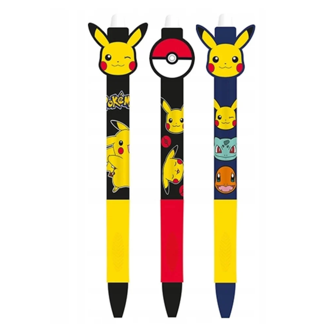 Pokémon – Sletbar gelpen – Assorterede motiver – tre mulige motiver; der leveres én assorteret pen