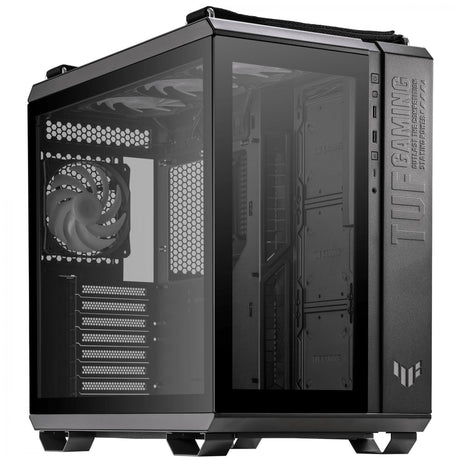 ASUS TUF Gaming GT502 PLUS Tempered Glass Dual Chamber Case Black w. 4x120mm Pre-installed ARGB Fans ASUS