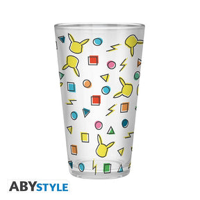 POKEMON Large Glass - Pikachu Pattern - 400 ml x2 Abysse