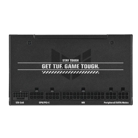 ASUS TUF Gaming 750W Gold EVO – modulært tilslutningspanel med kabelstik