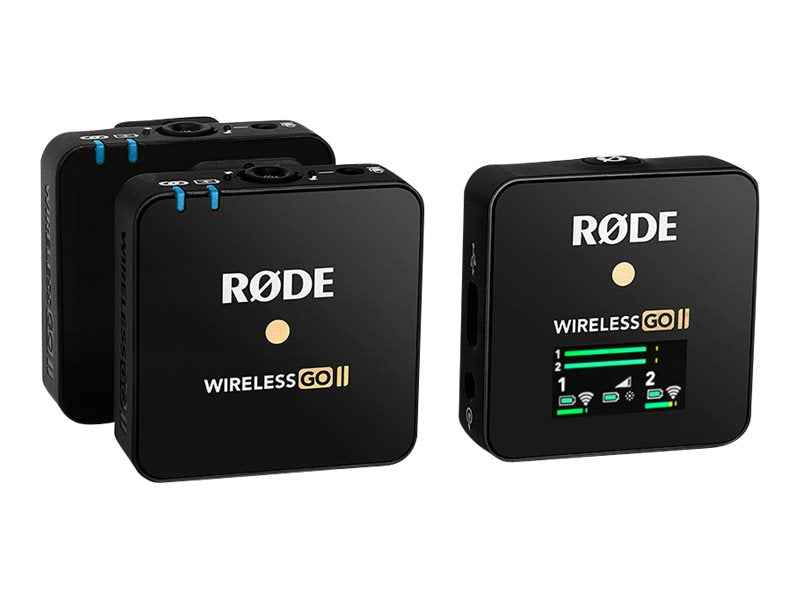 RØDE Wireless GO II Trådløst mikrofonsystem Trådløs Omni-directional Sort