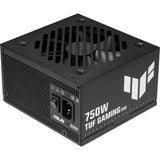ASUS TUF GAMING-750B-EVO – 750 W strømforsyning – Sort – produkt set skråt forfra