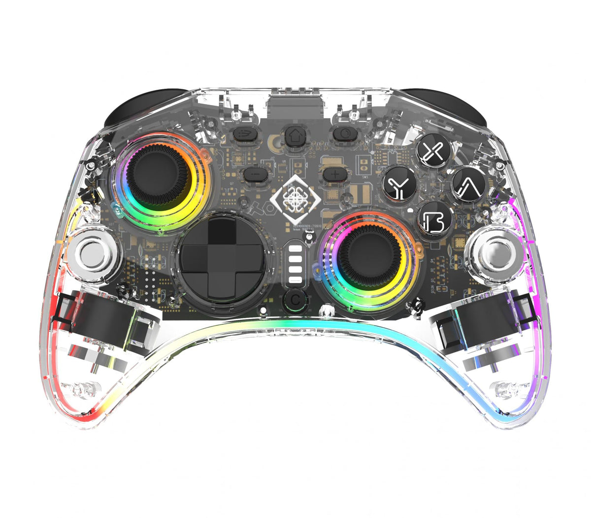 Wireless transparent Switch 2 controller with C-button, RGB deltaco_gaming