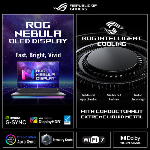 Asus ROG Zephyrus G16 GU606AW-TB009W U9 386H/32GB/1TBSSD/RTX 5080 – visning 15