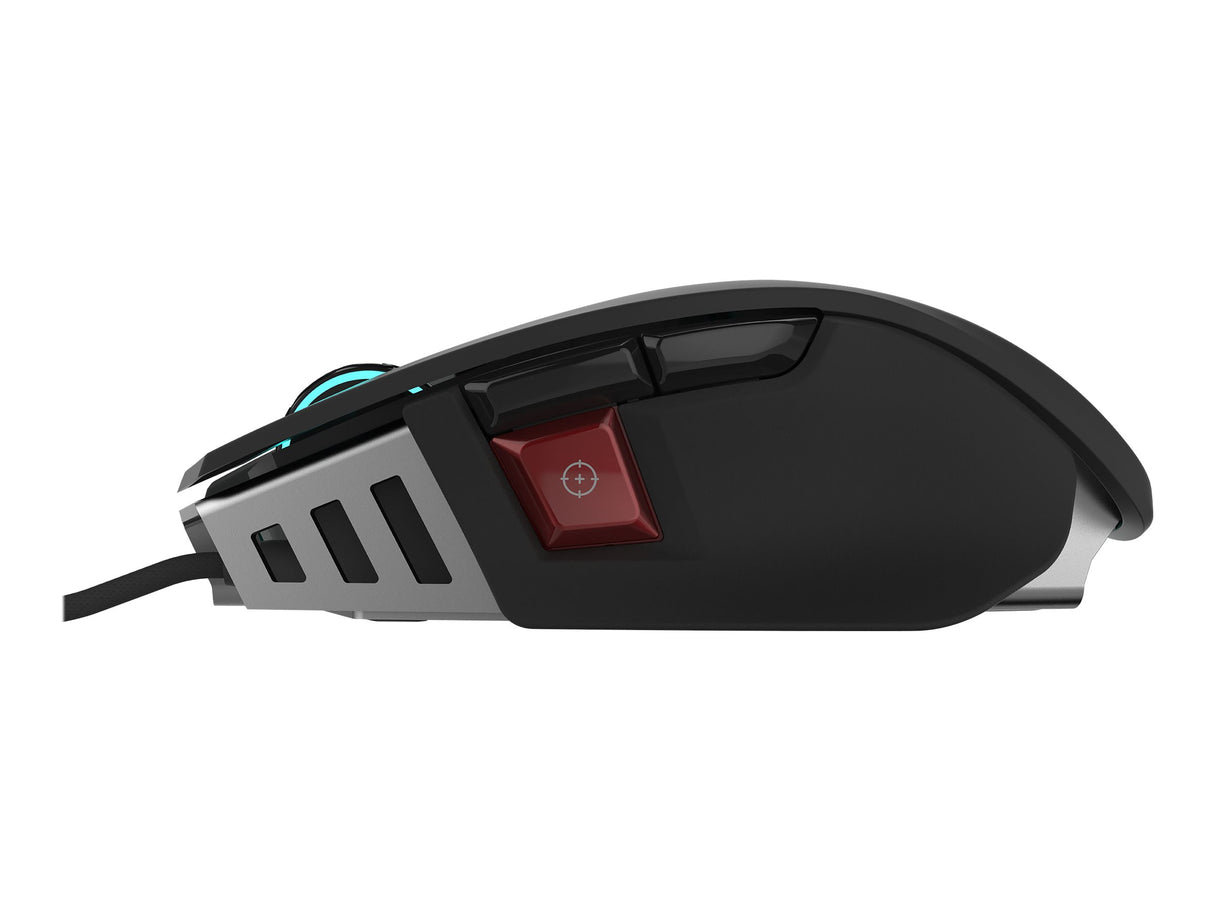 CORSAIR Gaming M65 RGB ELITE Optisk Kabling Sort