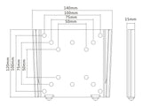 Multibrackets M VESA Wallmount I Monteringssæt LCD display 15-32 Multibrackets