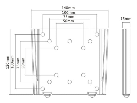 Multibrackets M VESA Wallmount I Monteringssæt LCD display 15-32 Multibrackets