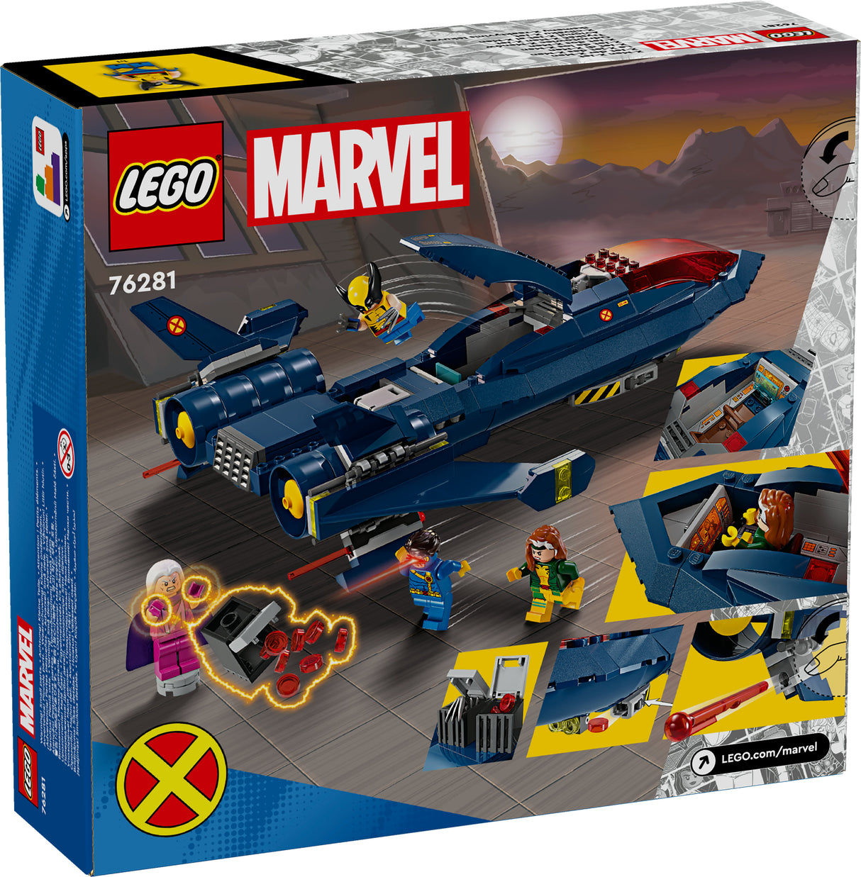 LEGO 76281 Marvel Super Heroes X-Men's X-Jet, construction toy LEGO