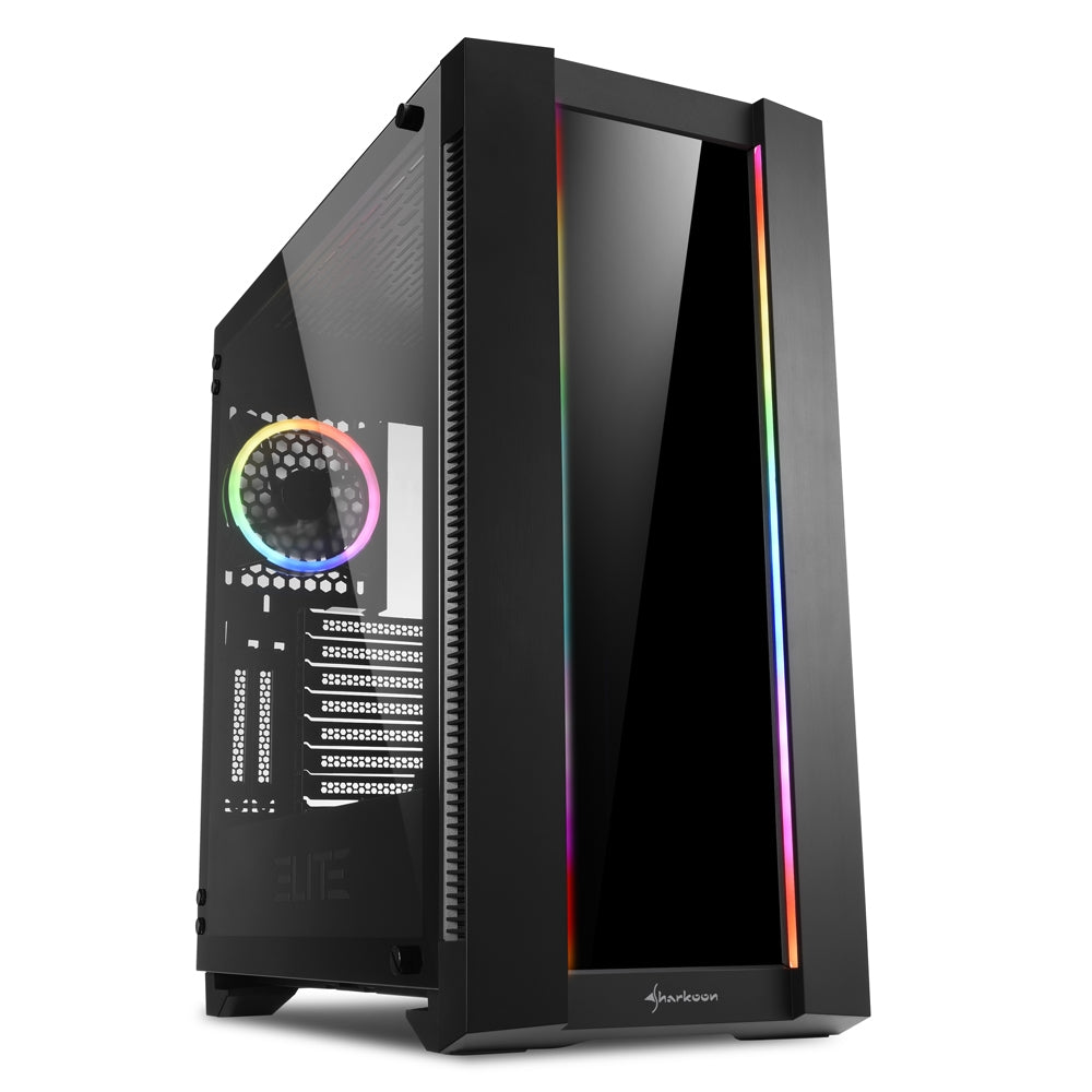 Sharkoon ELITE SHARK CA200G, big-tower case (black, Tempered Glass) Sharkoon