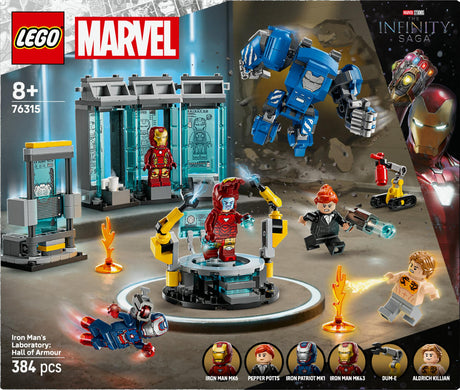 LEGO 76315 Marvel Super Heroes Iron Man's Laboratory: Hall of Armor