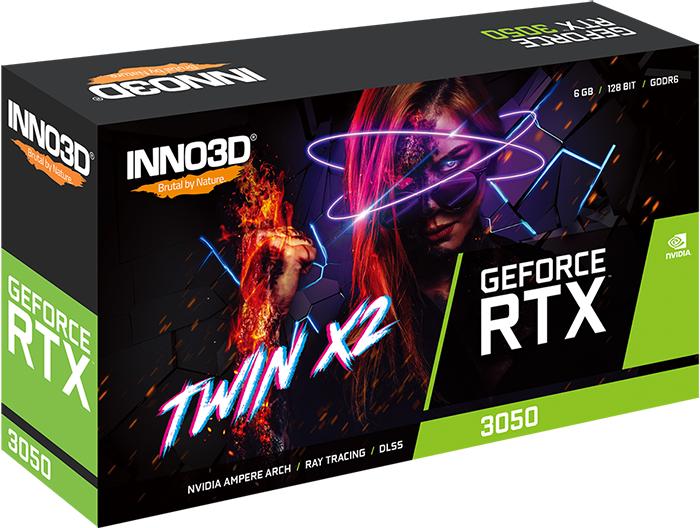 RTX 3050 6GB Inno3D Twin X2 GDDR6 Inno3D