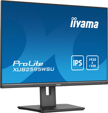 iiyama ProLite XUB2595WSU-B5 25 1920 x 1200 (WUXGA) VGA (HD-15) HDMI DisplayPort Pivot Skærm Iiyama