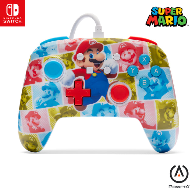 PowerA Enhanced Wired Switch Mario Hero Reel – Mario Hero Reel-controller forfra