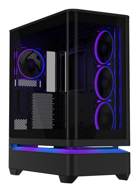ASUS PRIME AP304 TG ARGB BLACK – set skråt fra siden