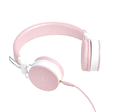 Foldbar on-ear BT headset, 3,5 mm, lyserød streetz