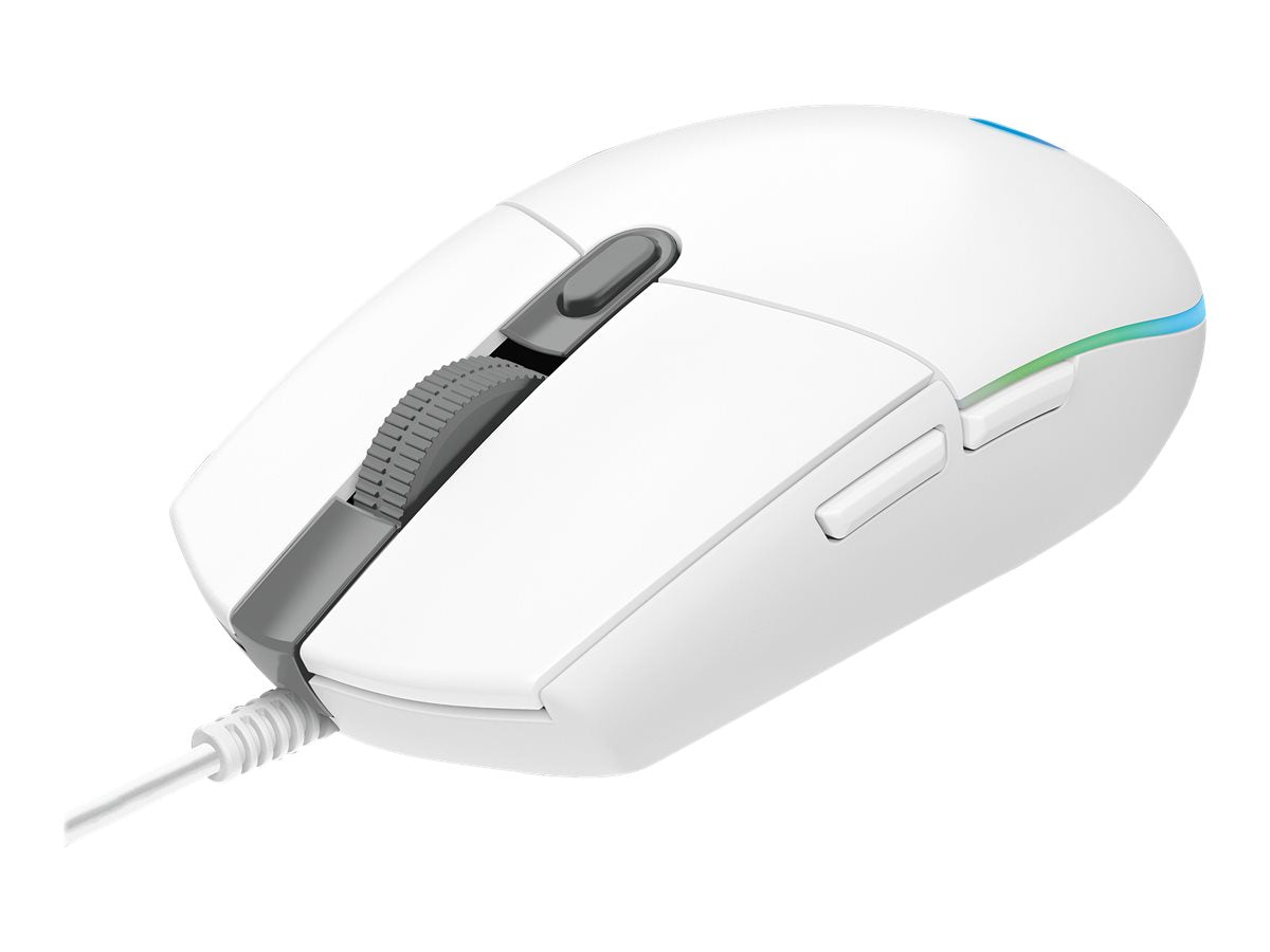 Logitech Gaming Mouse G102 LIGHTSYNC Optisk Kabling Hvid