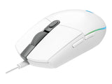 Logitech Gaming Mouse G102 LIGHTSYNC Optisk Kabling Hvid