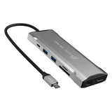 j5create JCD397-N – USB-C mini-dock til tre skærme – USB-porte og kabel