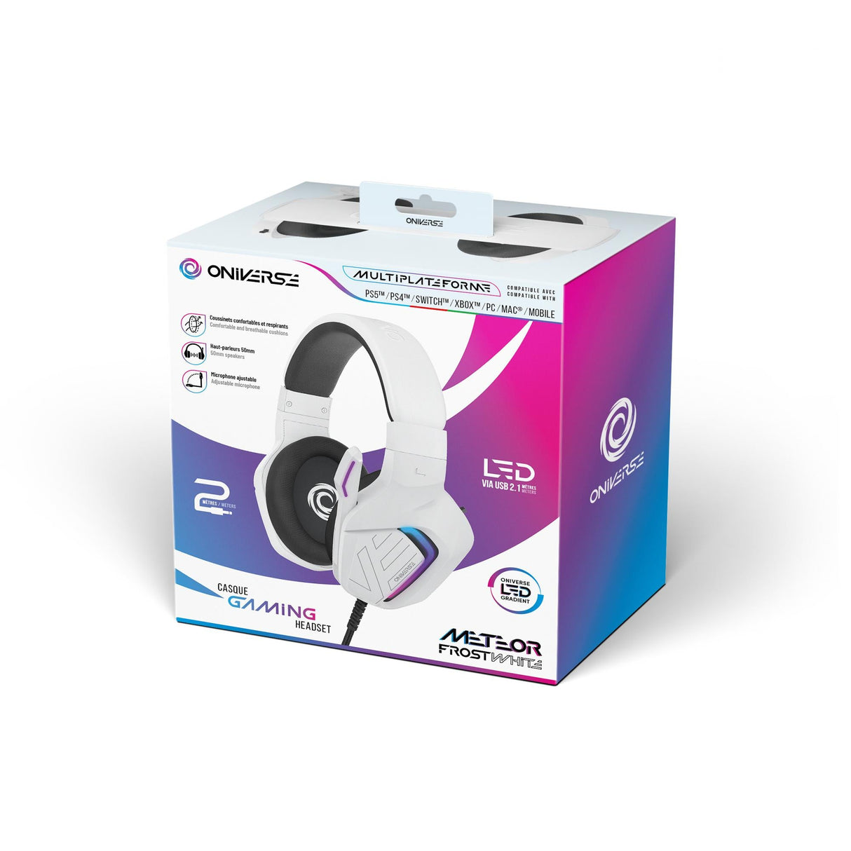 Oniverse Gaming Headset Meteor - Frost White ONIVERSE
