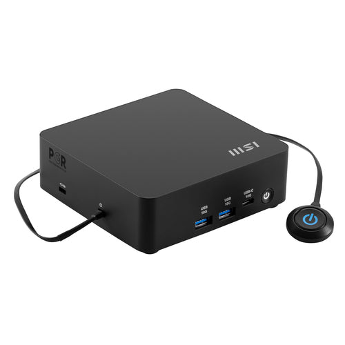 MSI Cubi NUC AI 1UMG-063EU – illustration med ekstern tændknap