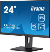 iiyama ProLite XUB2492HSU-B6 24 1920 x 1080 (Full HD) HDMI DisplayPort 100Hz Pivot Skærm Iiyama