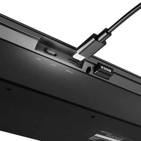 Sharkoon OfficePal K30W (black, DE layout, rubber dome) Sharkoon