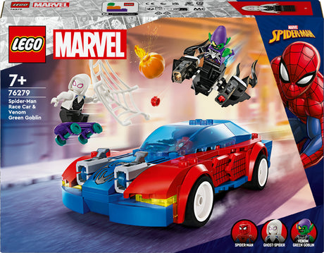 LEGO 76279 Marvel Super Heroes Spider-Man's Racing Car & Venom Green Goblin Construction Toy LEGO