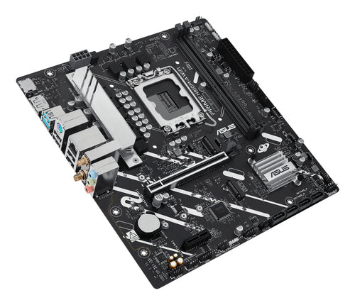 ASUS PRIME H810M-A WIFI – bundkort set skråt ovenfra