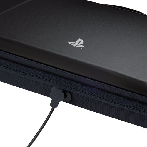 PowerA Protection Case – sort etui til PlayStation Portal – lynlås i nærbillede
