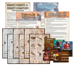 Der Kartograph & Die Kartographin: Ferne Expeditionen – udvidelsens kort og moduler