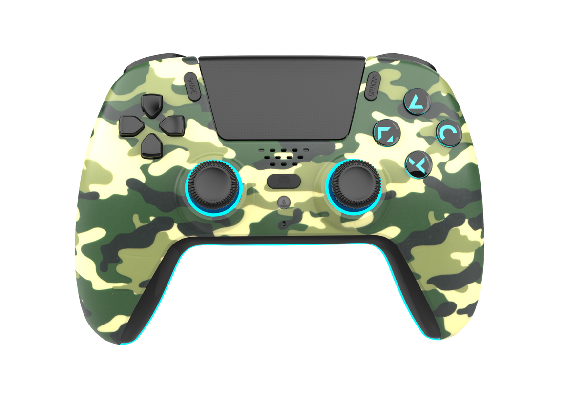 Freaks and Geeks Bluetooth-controller til PS5 – Green Camo