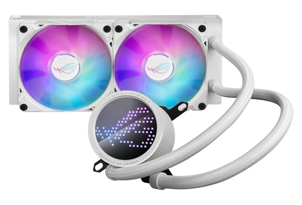 ASUS ROG RYUO III 240 ARGB WHITE ED 240 mm allt-i-ett CPU-vätskekylare med Anime Matrix LED-skärm