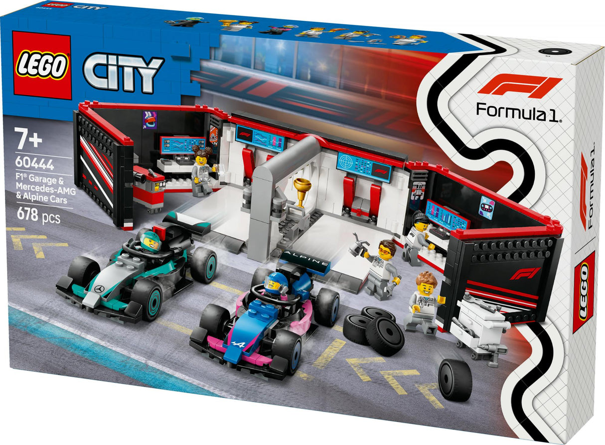 LEGO 60444 City F1 Garage with Mercedes-AMG & Alpine Racing Cars LEGO