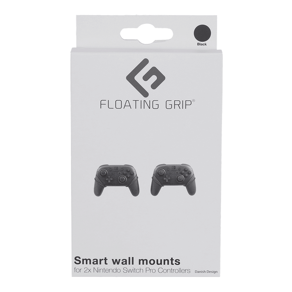 Nintendo Switch Pro Controller wall mount by FLOATING GRIP, Black