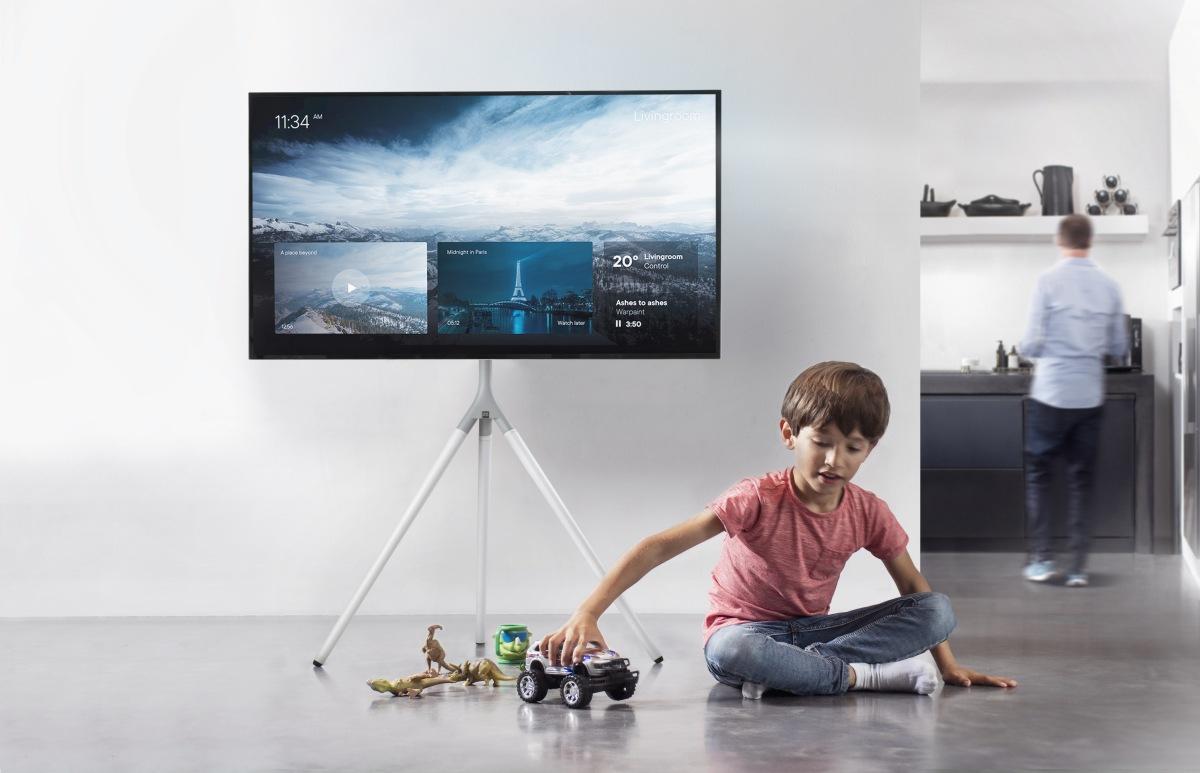 One for All TV Stand Full Metal Tripod Titanium white WM 7462 OneforAll
