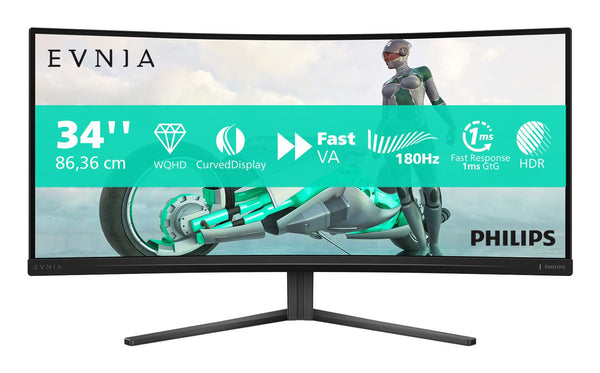 Philips Evnia 34M2C3500L/00 34" - Gamingskærm - 180Hz