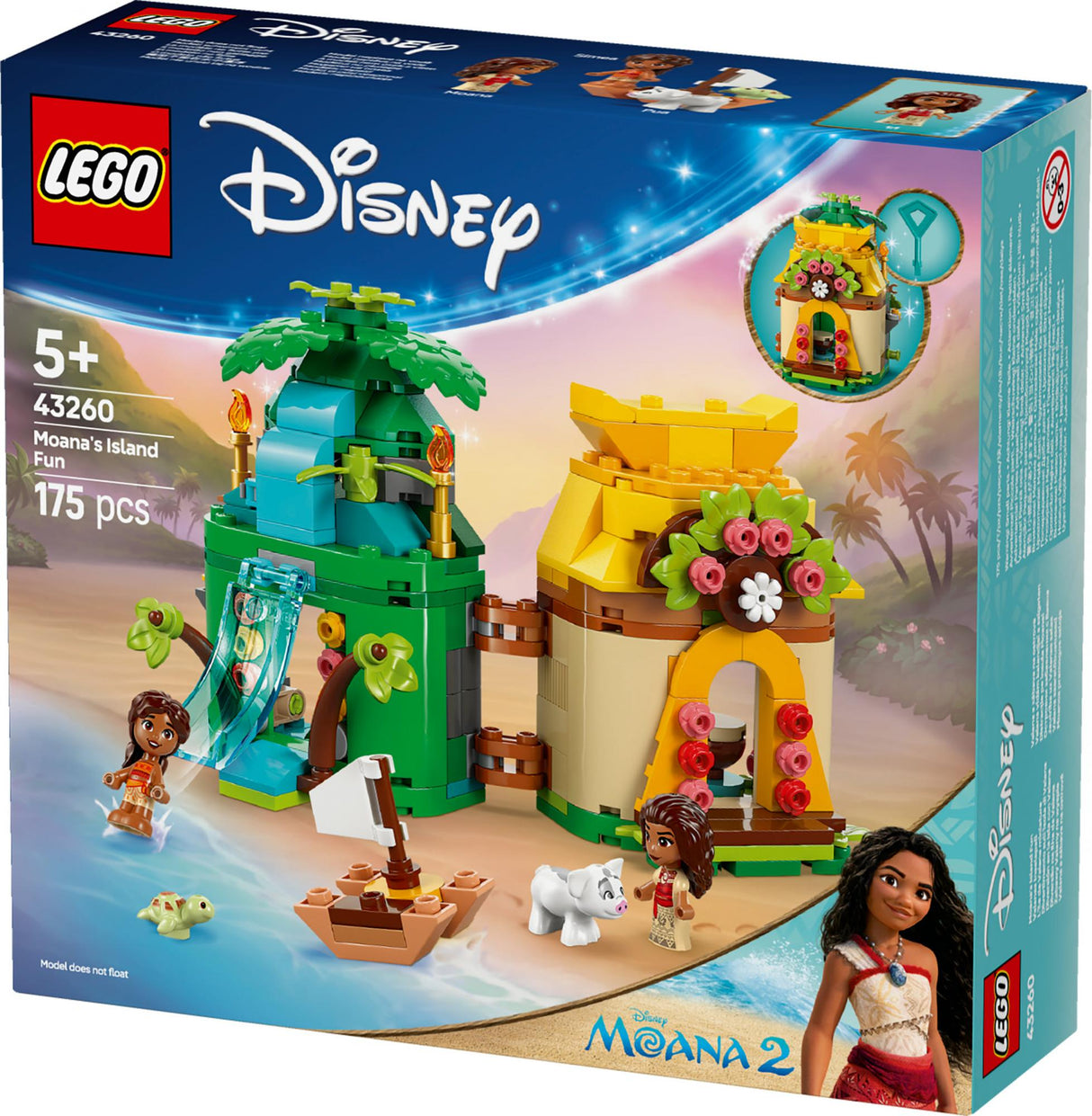 LEGO 43260 Disney Princess Vaiana's Island Fun, construction toy LEGO