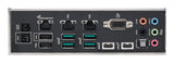 ASUS Pro WS W790E-SAGE SE – bagpanel med USB, VGA og netværksporte