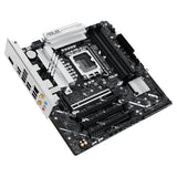 ASUS B860M MAX GAMING AX – skråt ved bagpanelet