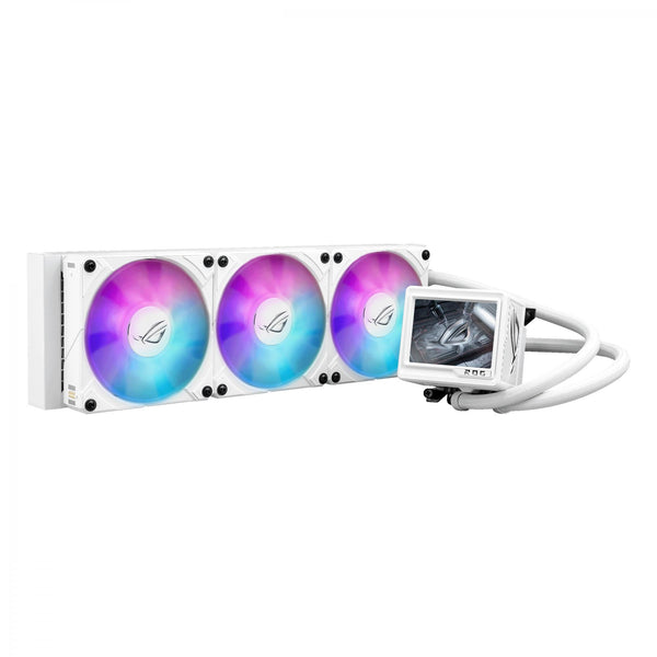 ASUS ROG RYUJIN III 360 ARBG EXTREME WHITE LCD AiO vätskekylare med 3,5" LCD, Asetek Gen8-pump