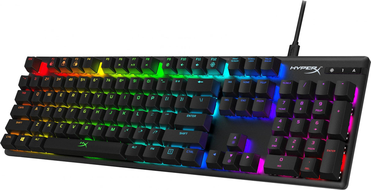 HyperX Alloy Origins Tastatur Mekanisk RGB/16,7 millioner farver Kabling USA Kingston Technology